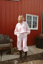 Dolly Gingham Pullover in Pink
