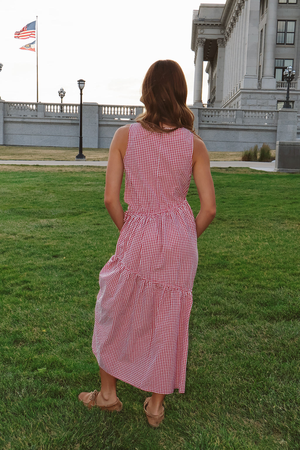 Kennedy Asymmetrical Tie Maxi