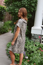 Kylie Leopard Print Dress