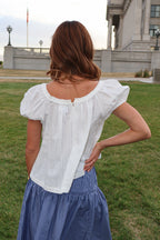 Sweet Caroline Ruffle Blouse