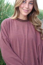 Porter Fleece Stripe Long Sleeve