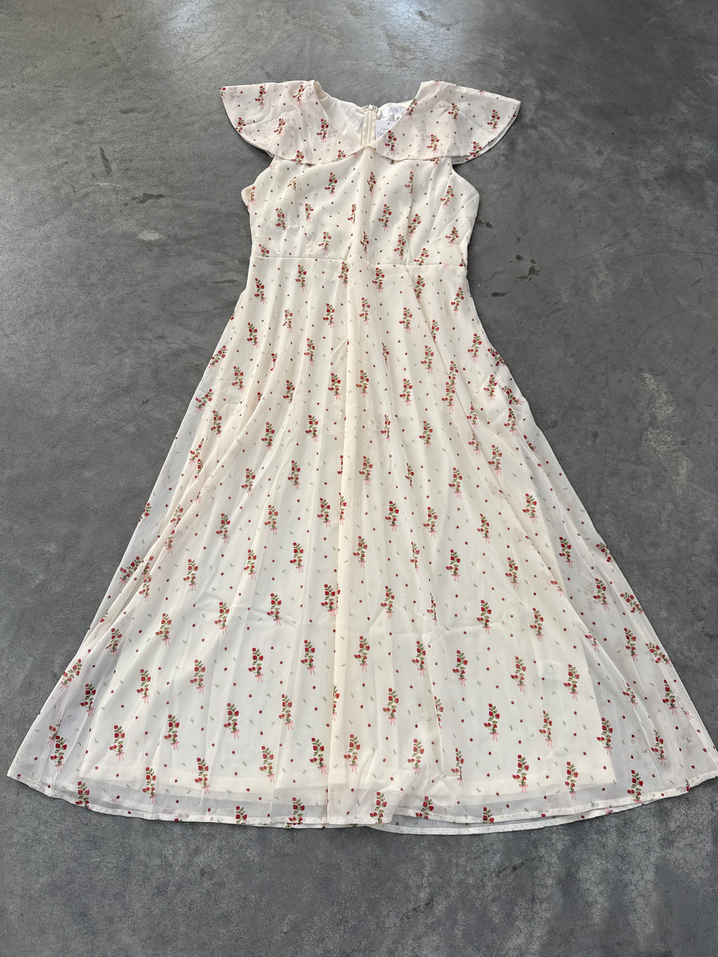 FINAL SALE - FLAWED Strawberry Lane Dress - Large