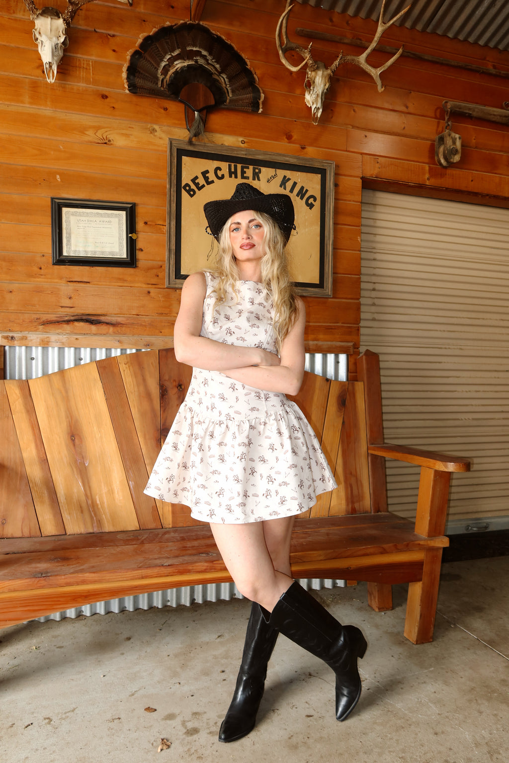 Lone Star Print Dress