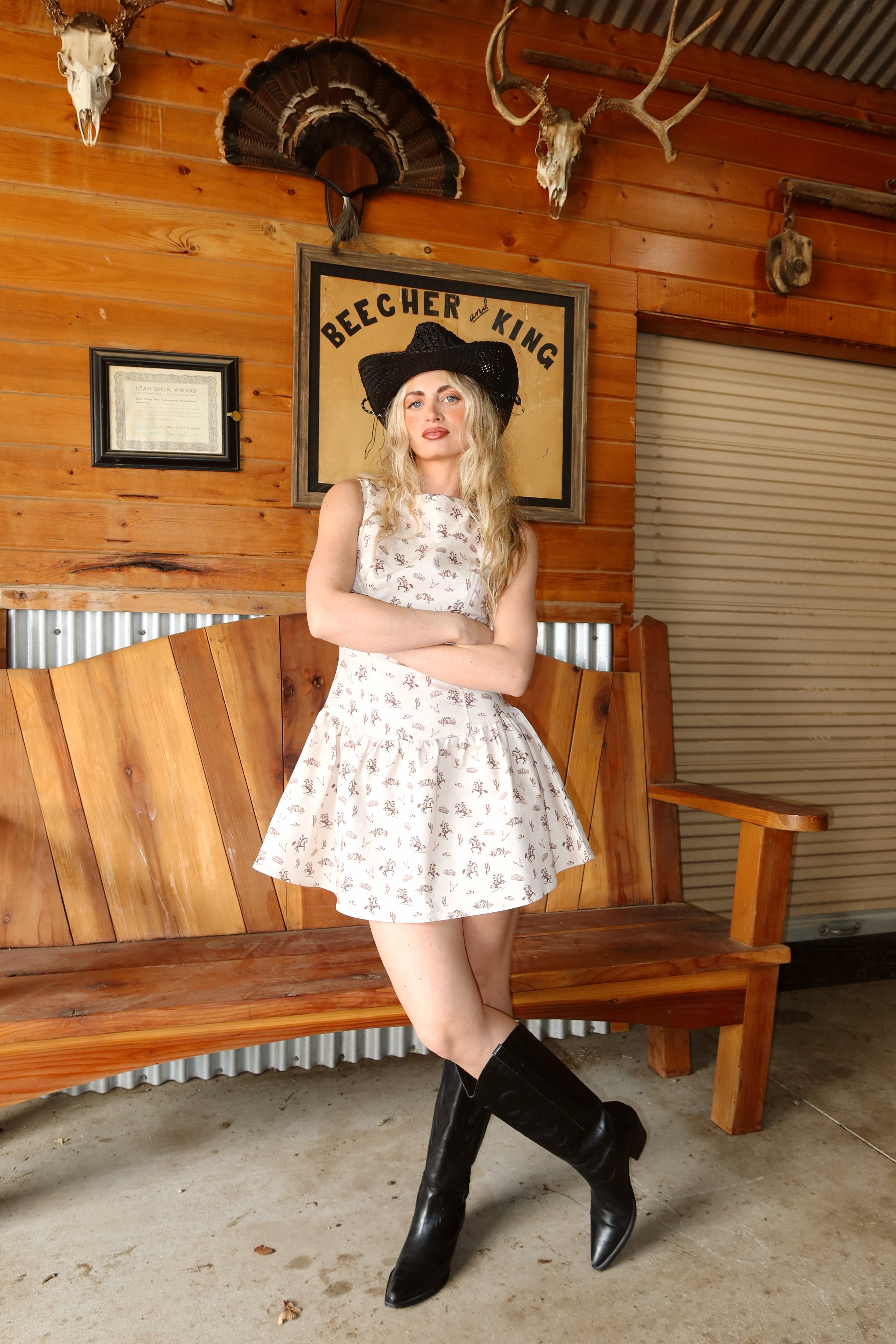 Lone Star Print Dress
