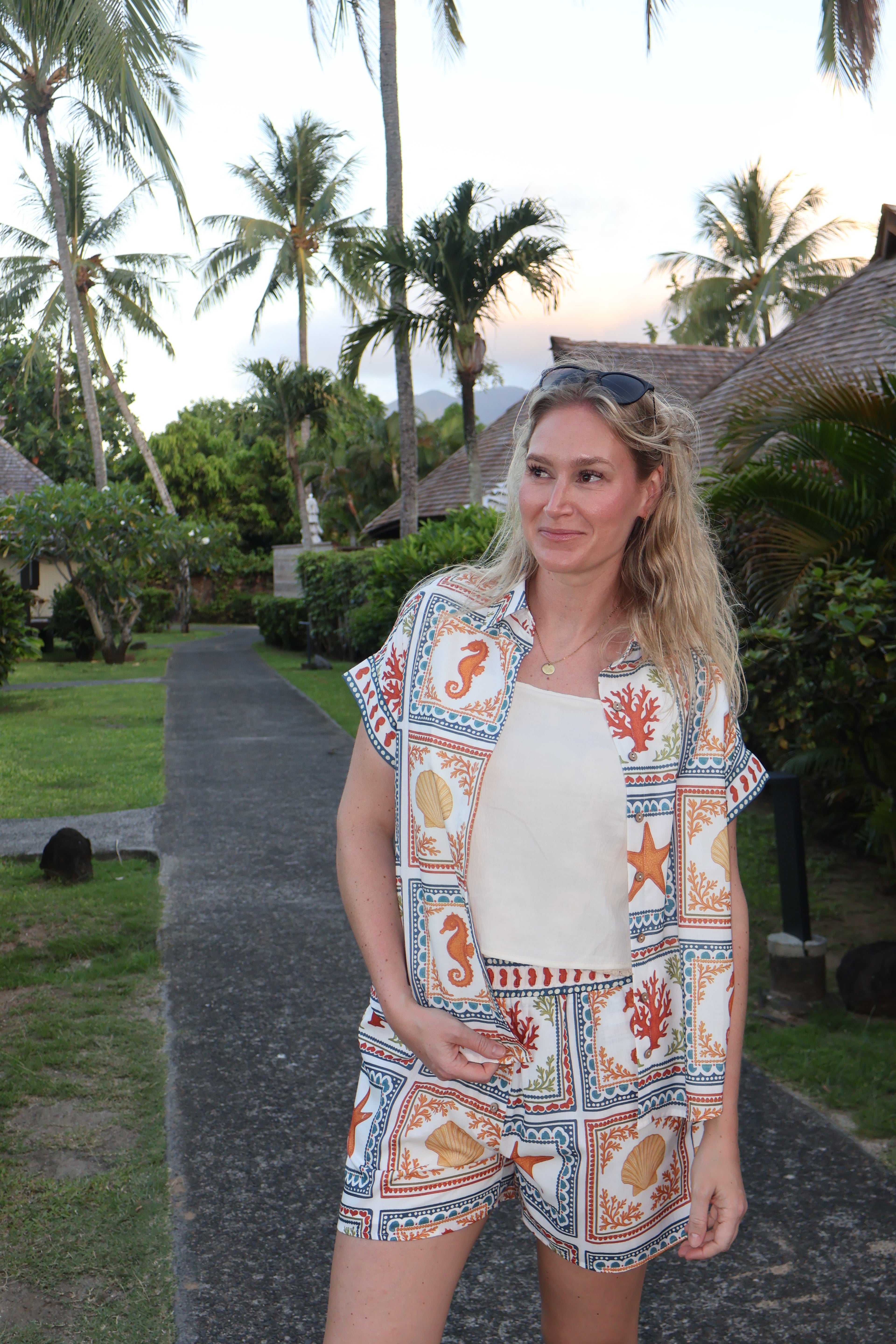 FINAL SALE - Under The Sea Button Down Top