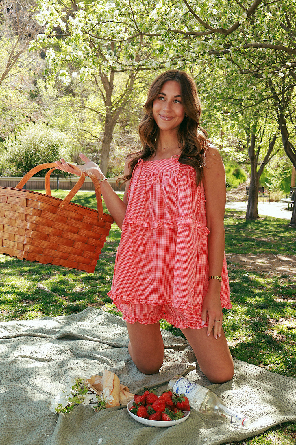 Strawberry Shortcake Gingham Tank