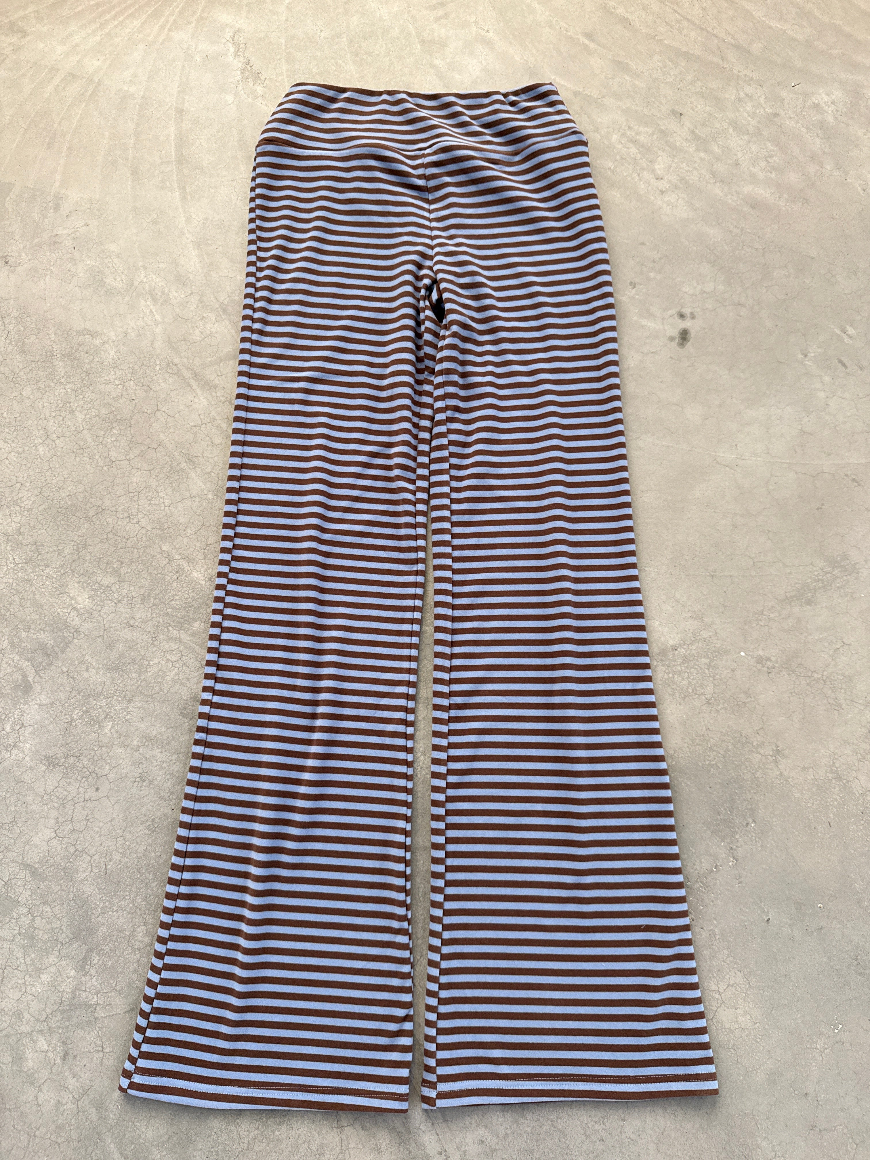 FINAL SALE - FLAWED Porter Yoga Pants in Dusty blue/Brown - Large