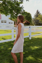 Tera Crochet Dress in Natural