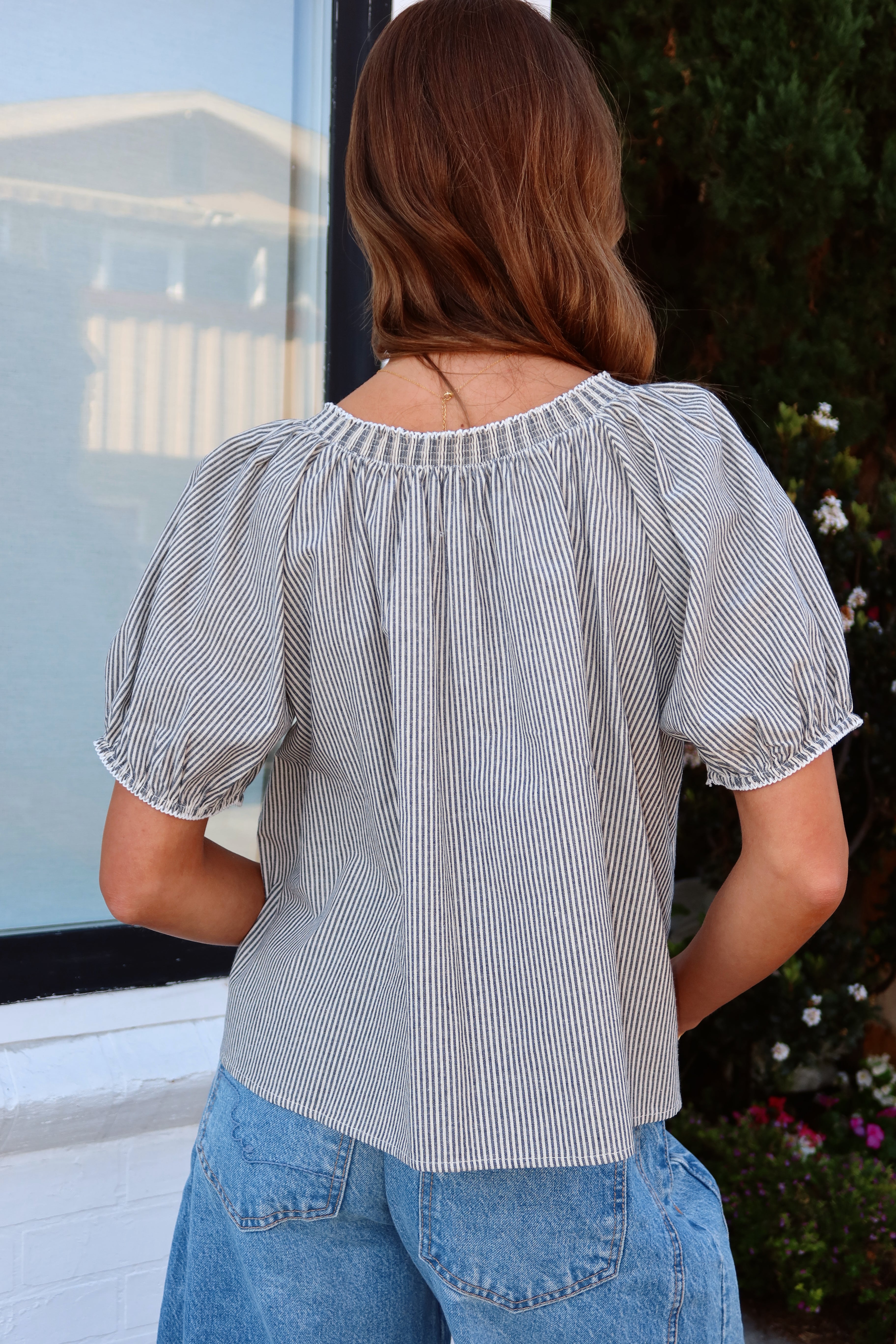 Remi Pinstripe Blouse