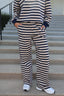 Bennett Stripe Pants in Navy
