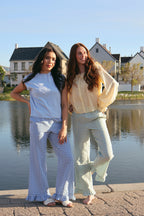 Saltwater Gingham Ruffle Pants