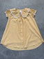 FINAL SALE - FLAWED Yellow Collar Sample Dress - Small