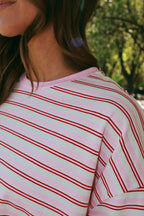 Sweet Tart Oversized Pink Tee