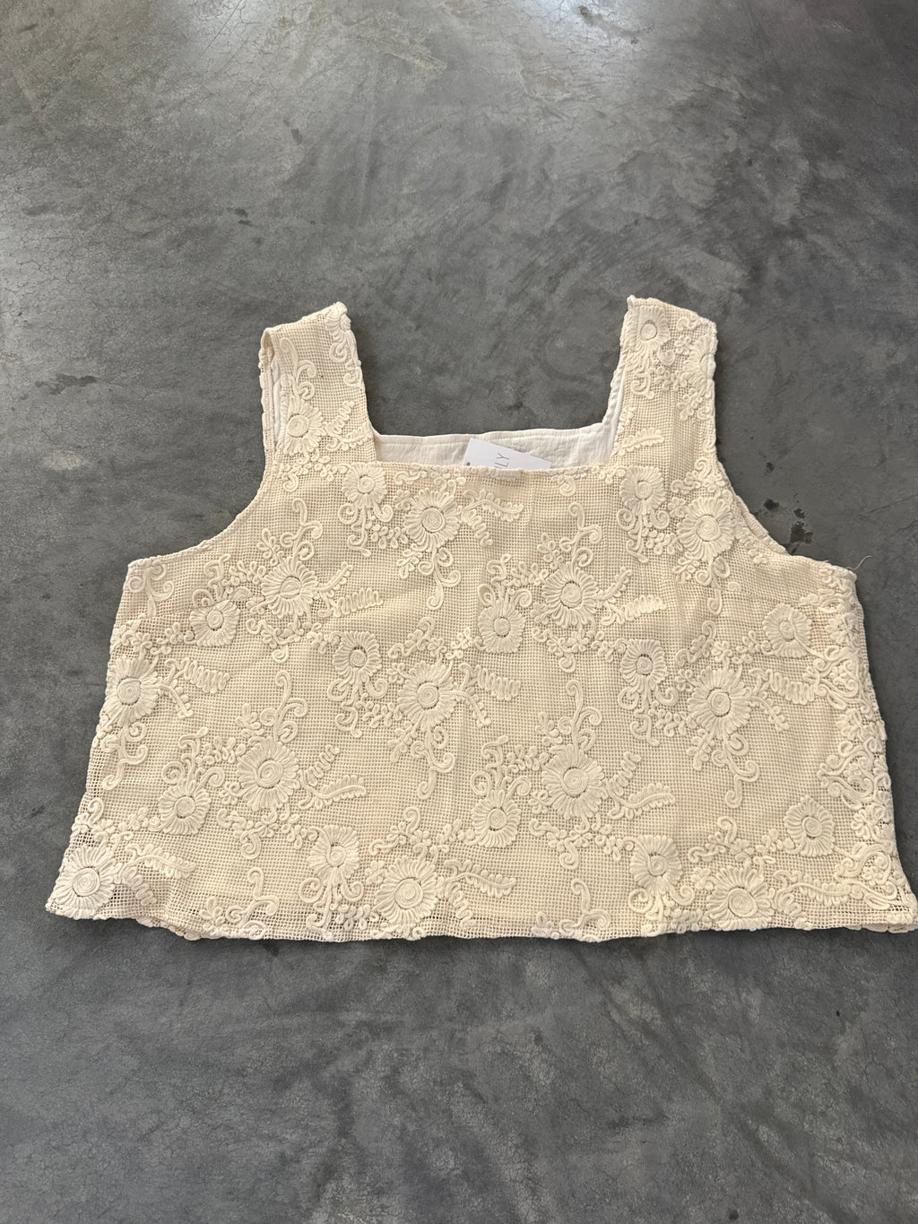FINAL SALE - FLAWED High Tide Crochet Tank - 3XL