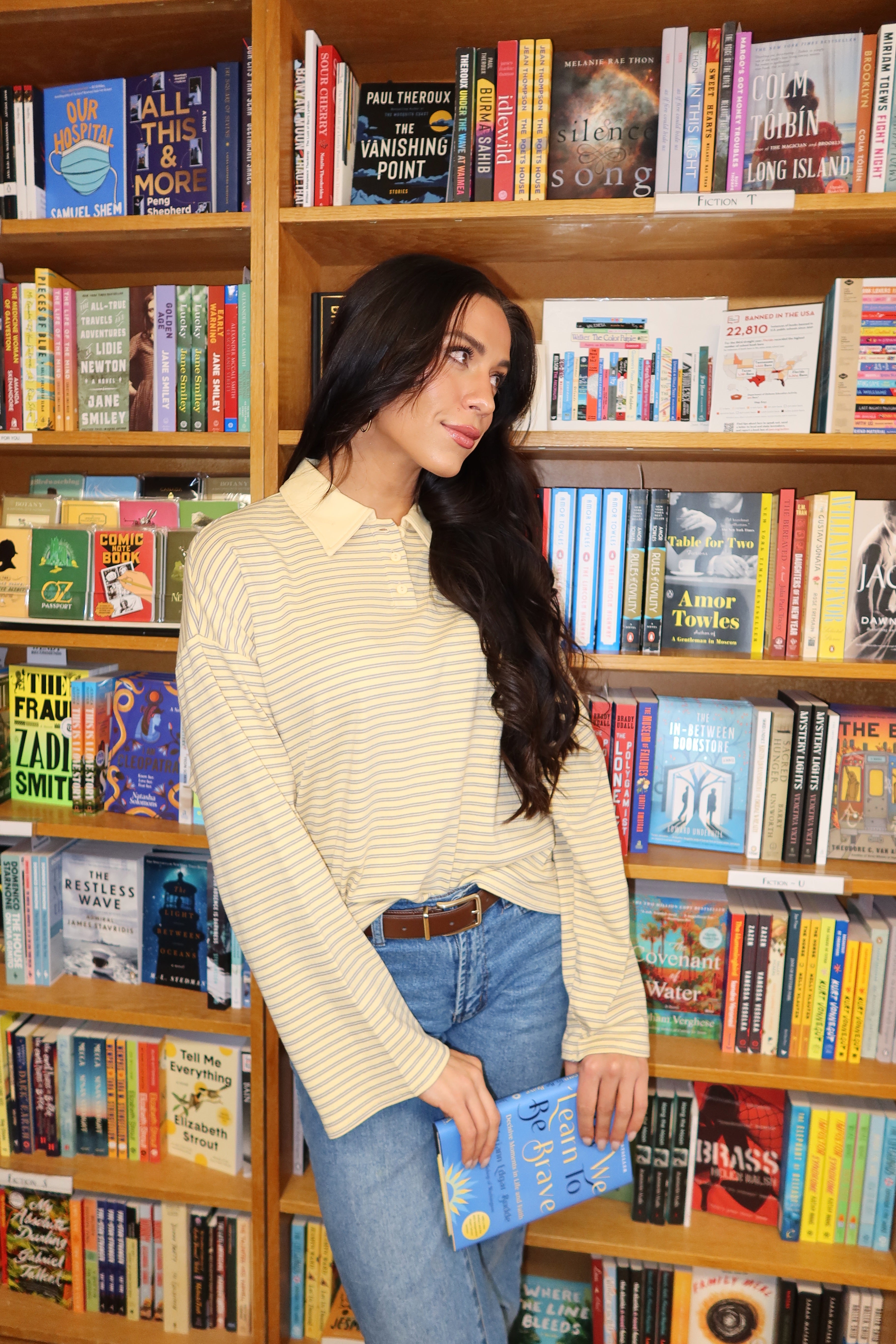 Ollie Stripe Polo in Yellow Main image