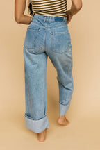 Boston Cuffed Blue Jeans