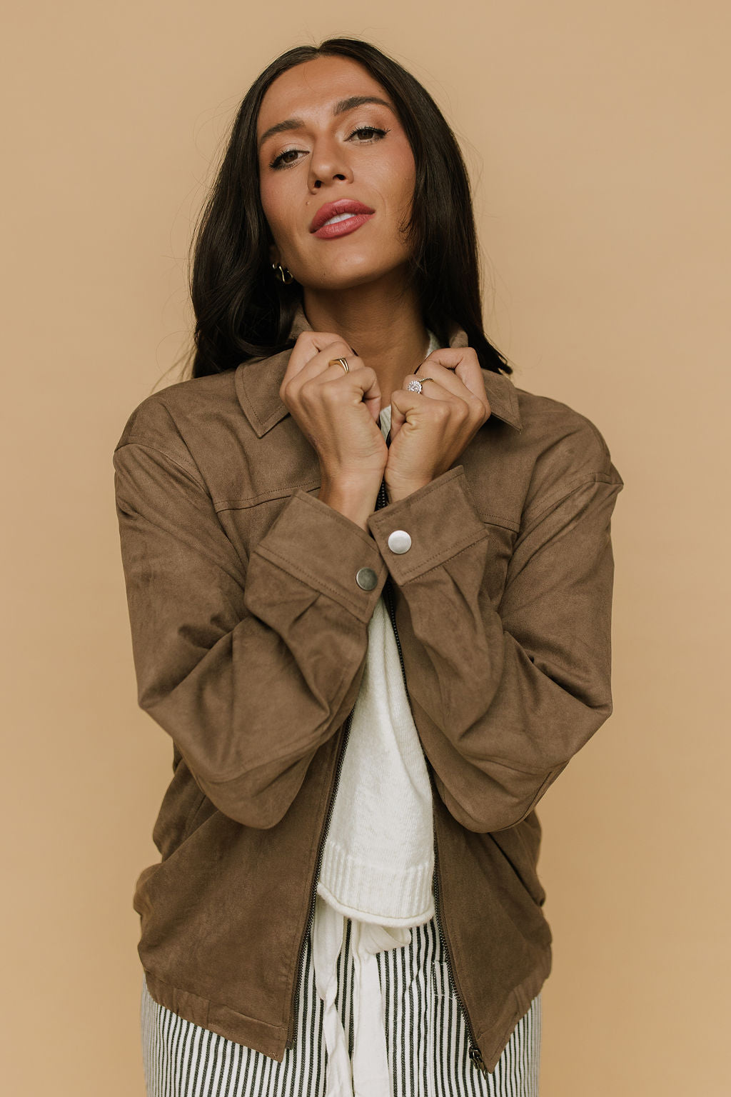 Egan Suede Bomber Jacket