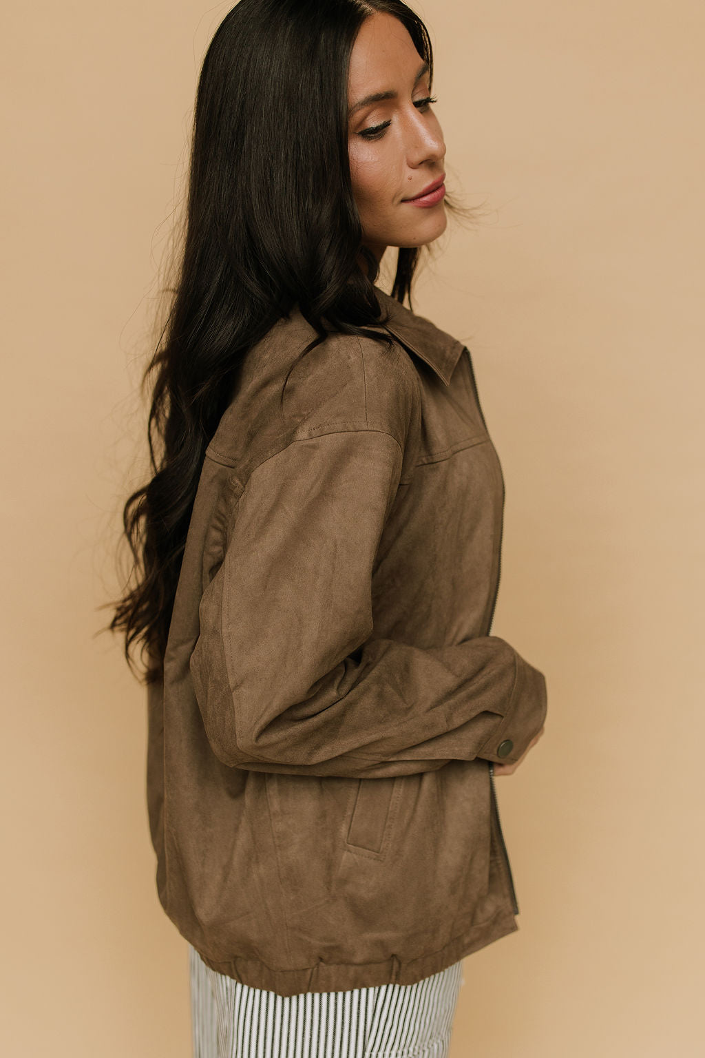Egan Suede Bomber Jacket