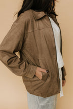 Egan Suede Bomber Jacket