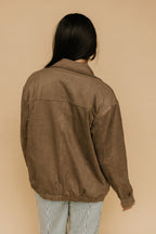Egan Suede Bomber Jacket