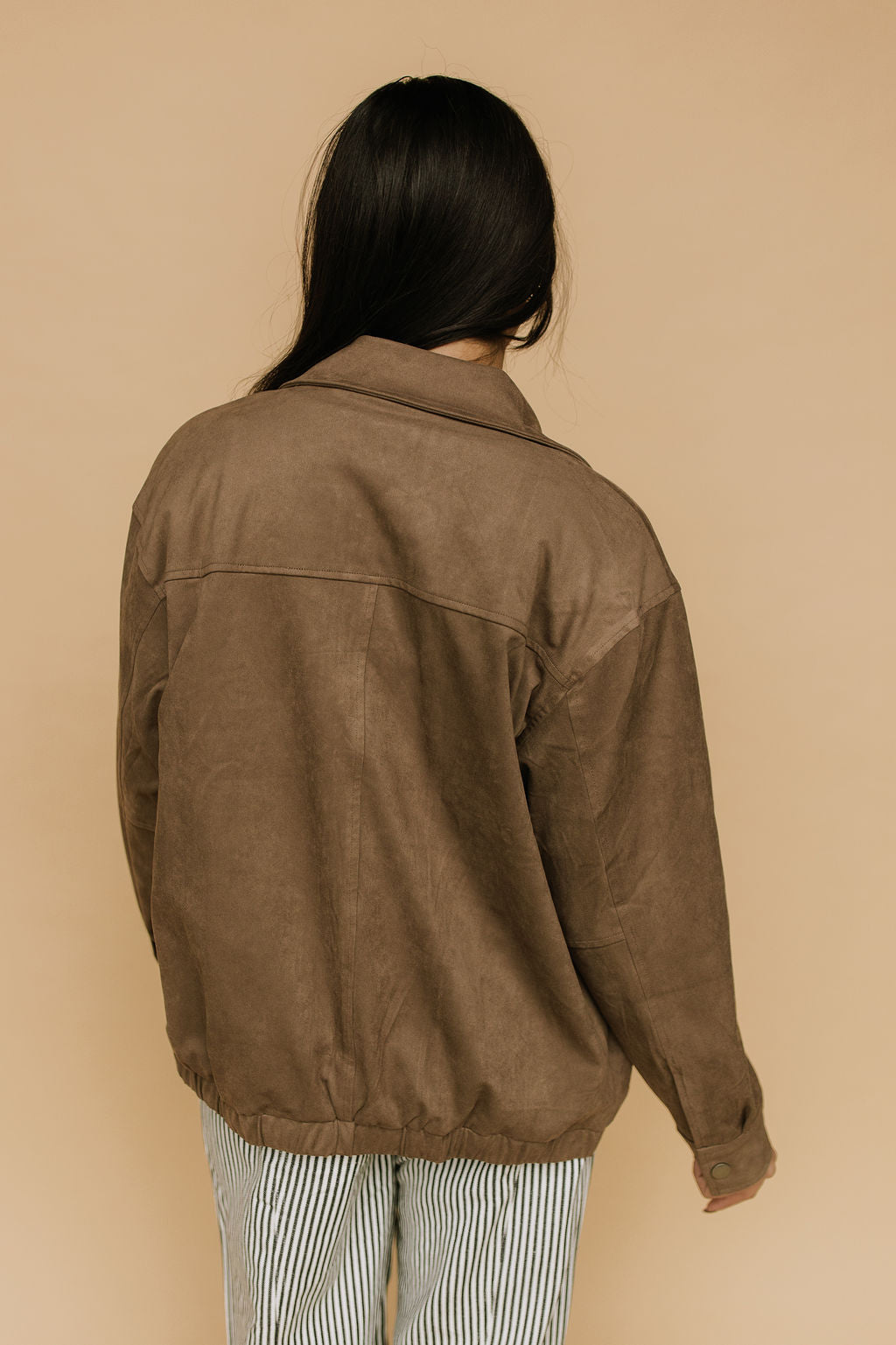 Egan Suede Bomber Jacket