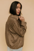 Egan Suede Bomber Jacket