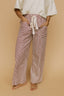 Hollis Stripe Pants in Red