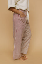 Hollis Stripe Pants in Red