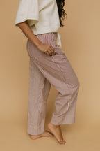 Hollis Stripe Pants in Red