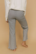 Sophie Plaid Ruffle Pants in Blue