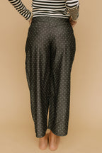 FINAL SALE - Denim Dot Pants in Black