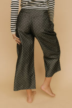 FINAL SALE - Denim Dot Pants in Black