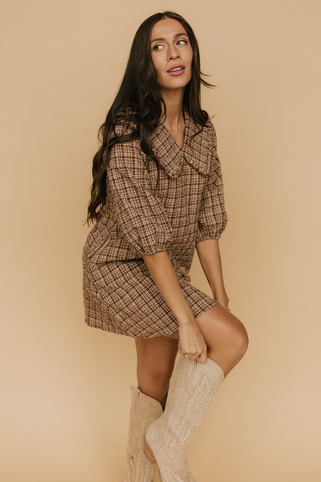 Camden Plaid Shift Dress