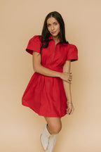 FINAL SALE - Crimson Zip Front Mini