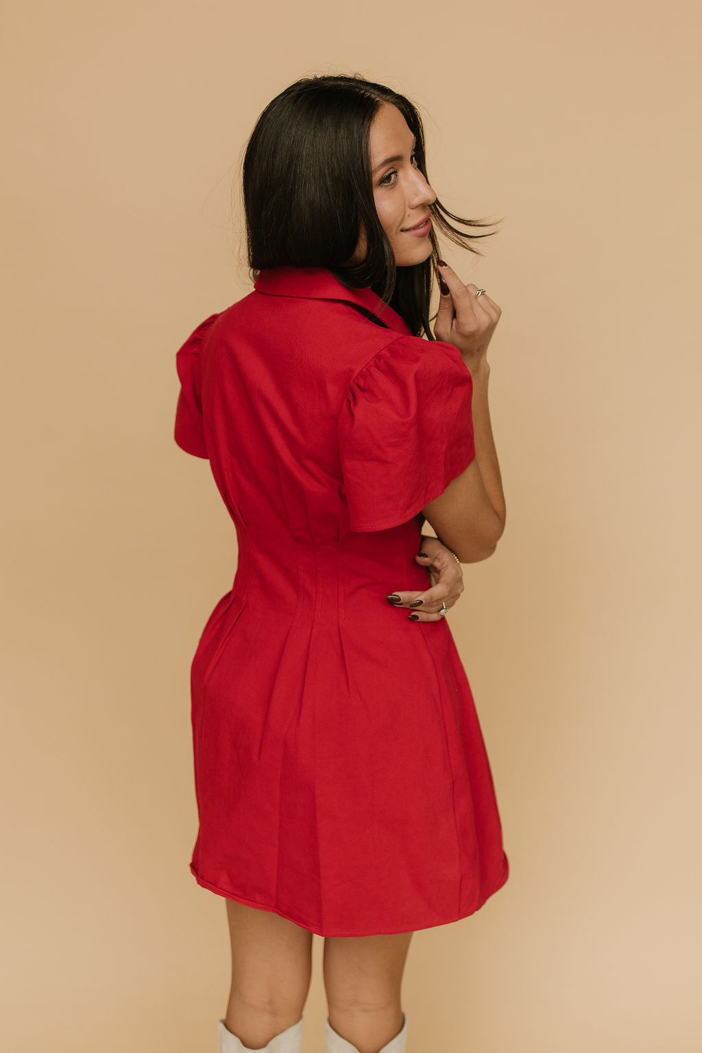 FINAL SALE - Crimson Zip Front Mini