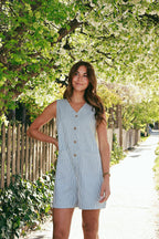 Newport Pinstripe Romper