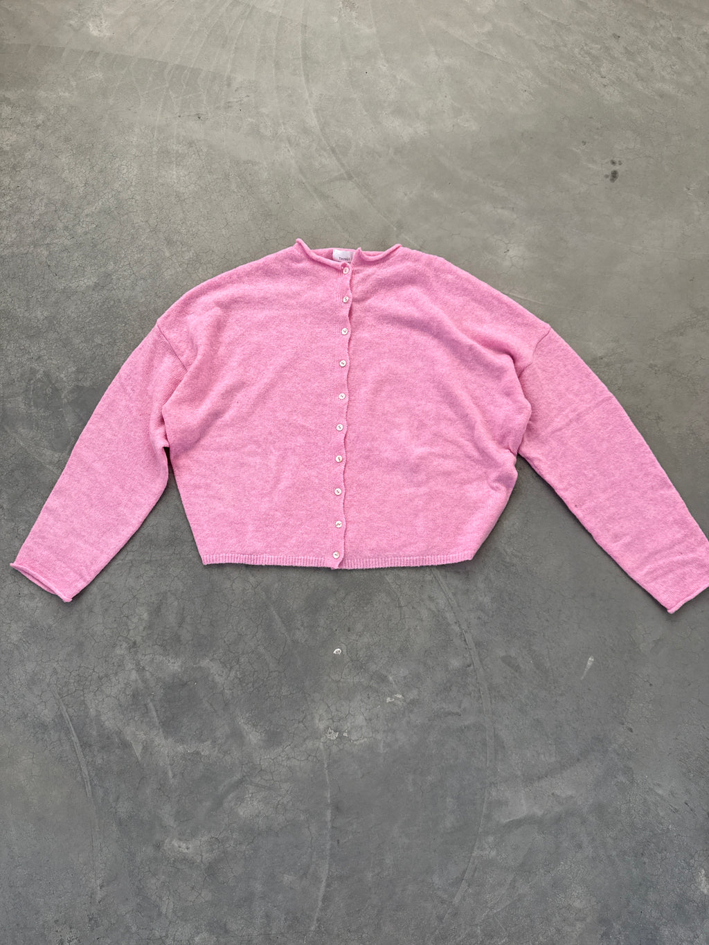 FINAL SALE - FLAWED Piper Cardigan in Pink - Medium