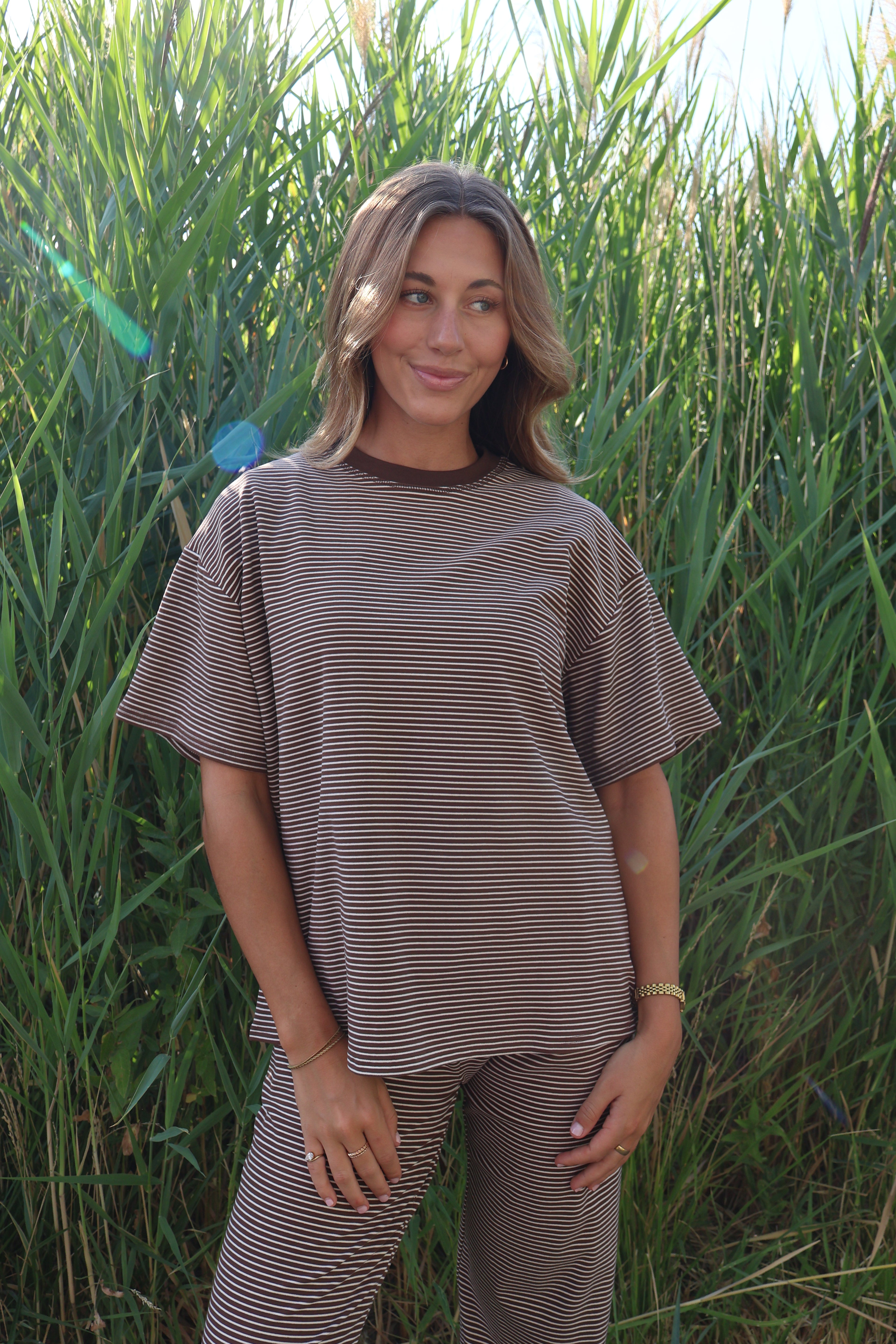 Porter Fleece Stripe Tee