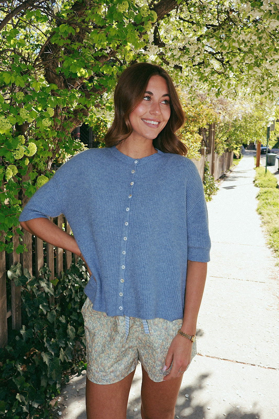 Elise Short Sleeve Cardigan Secondary image