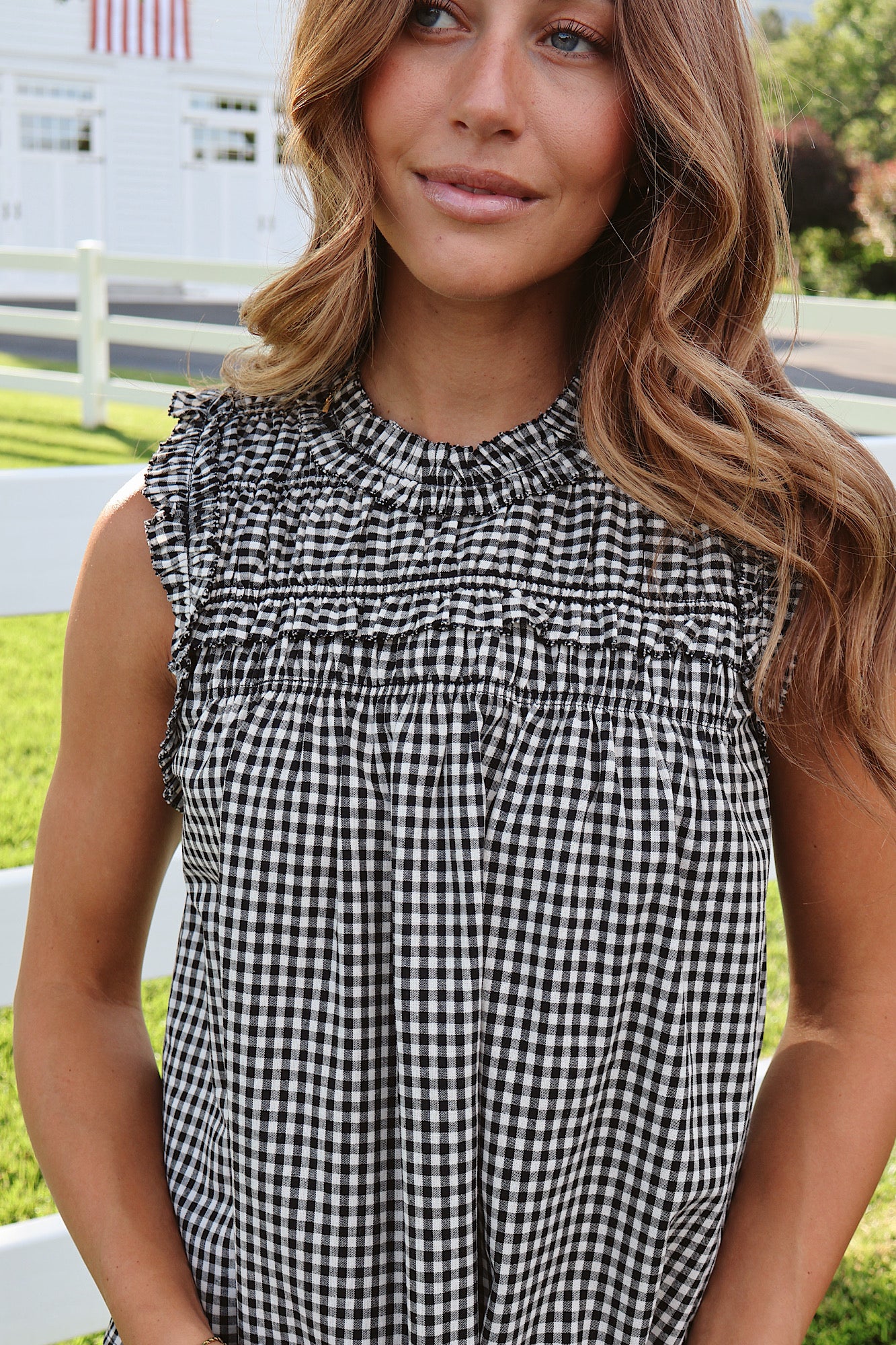 June Gingham Tank