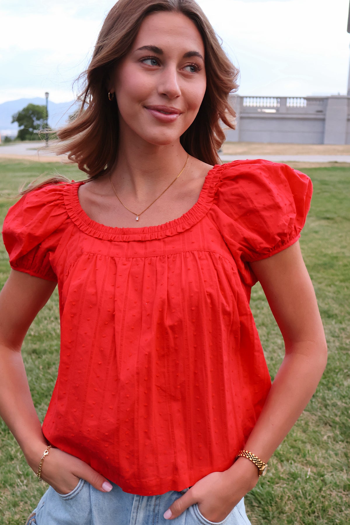 Sweet Caroline Ruffle Blouse Main image