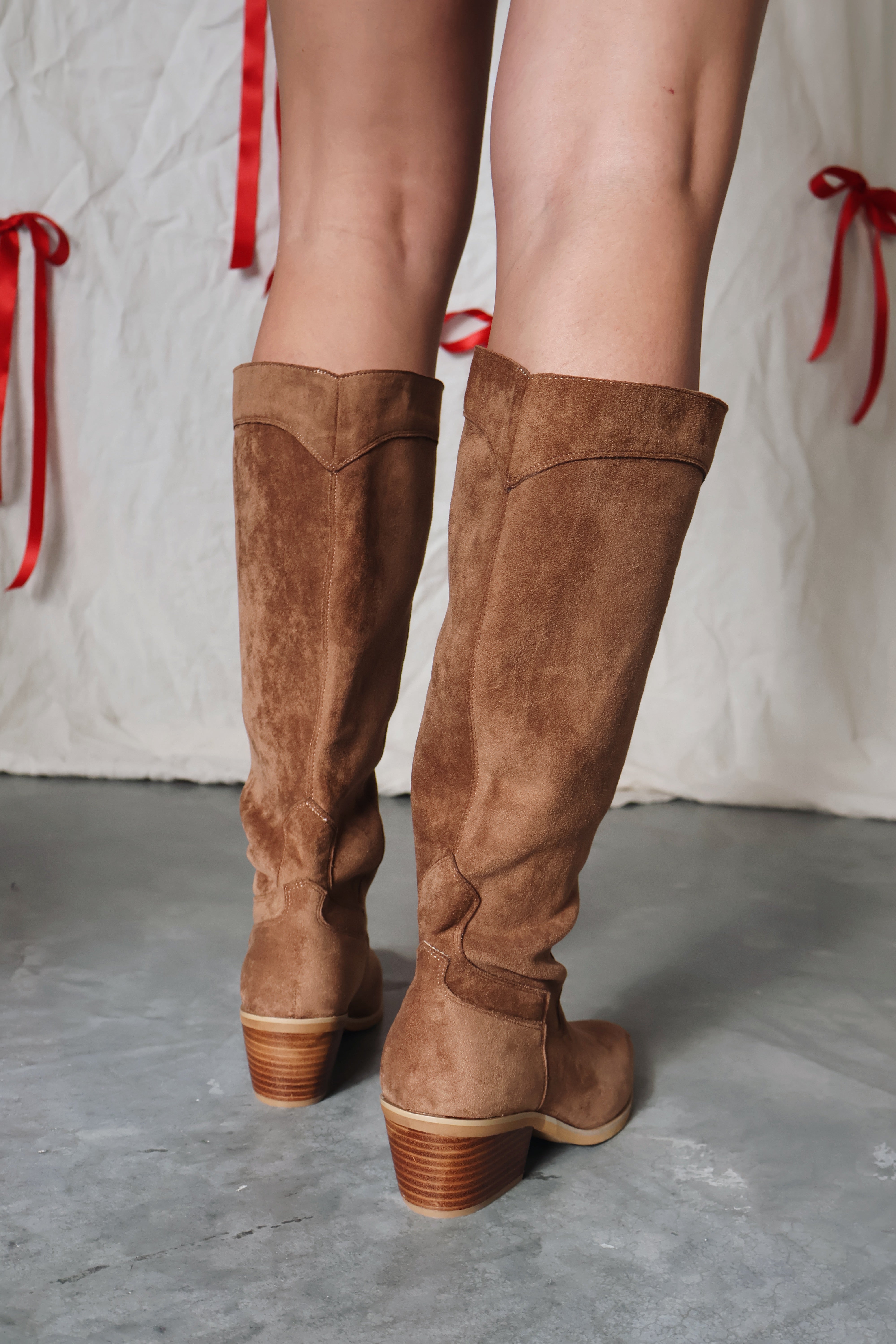 Juliette Suede Boots in Brown Secondary image