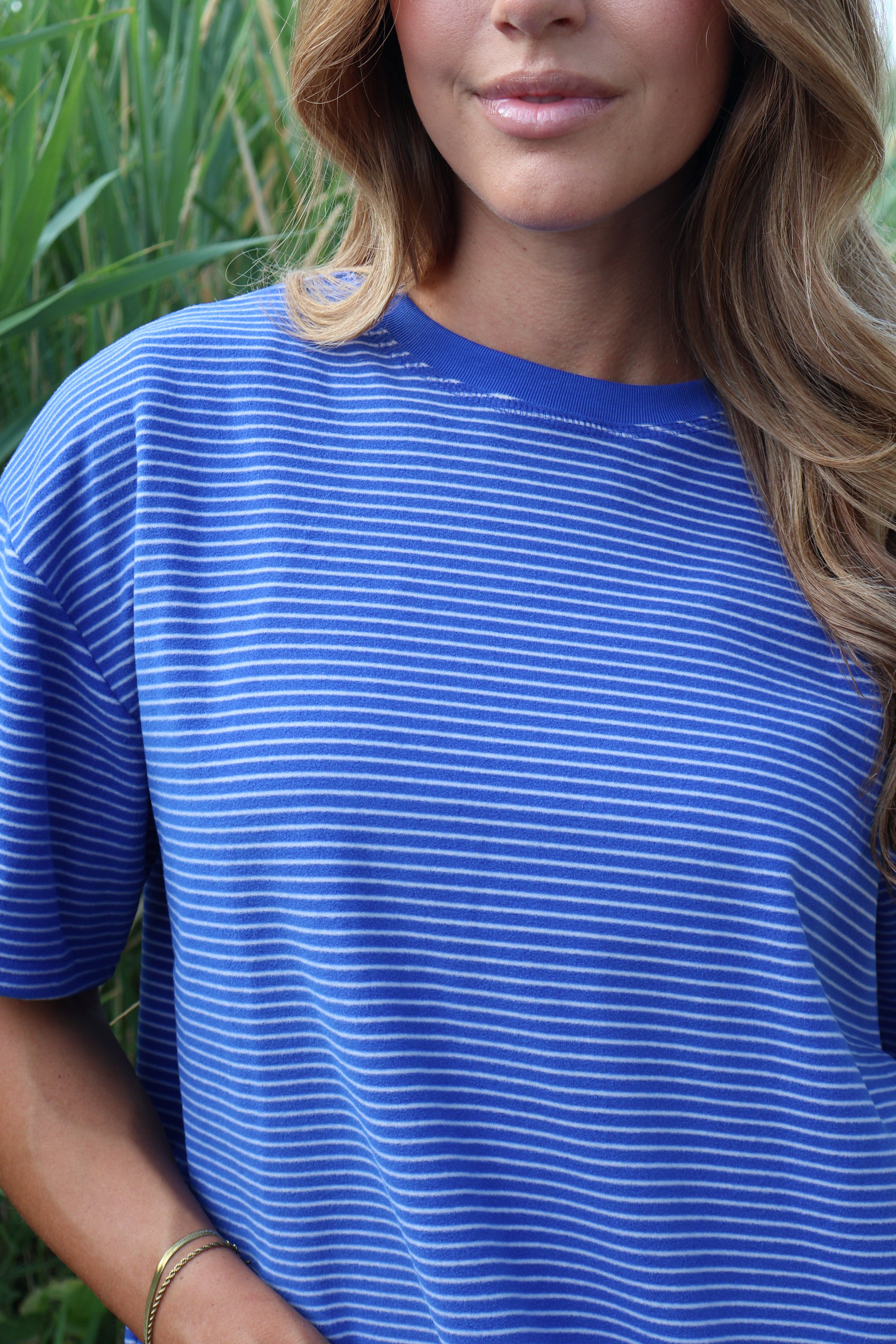 Porter Fleece Stripe Tee