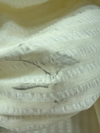 FINAL SALE - FLAWED Lanie Stripe Blouse in Cream - Small