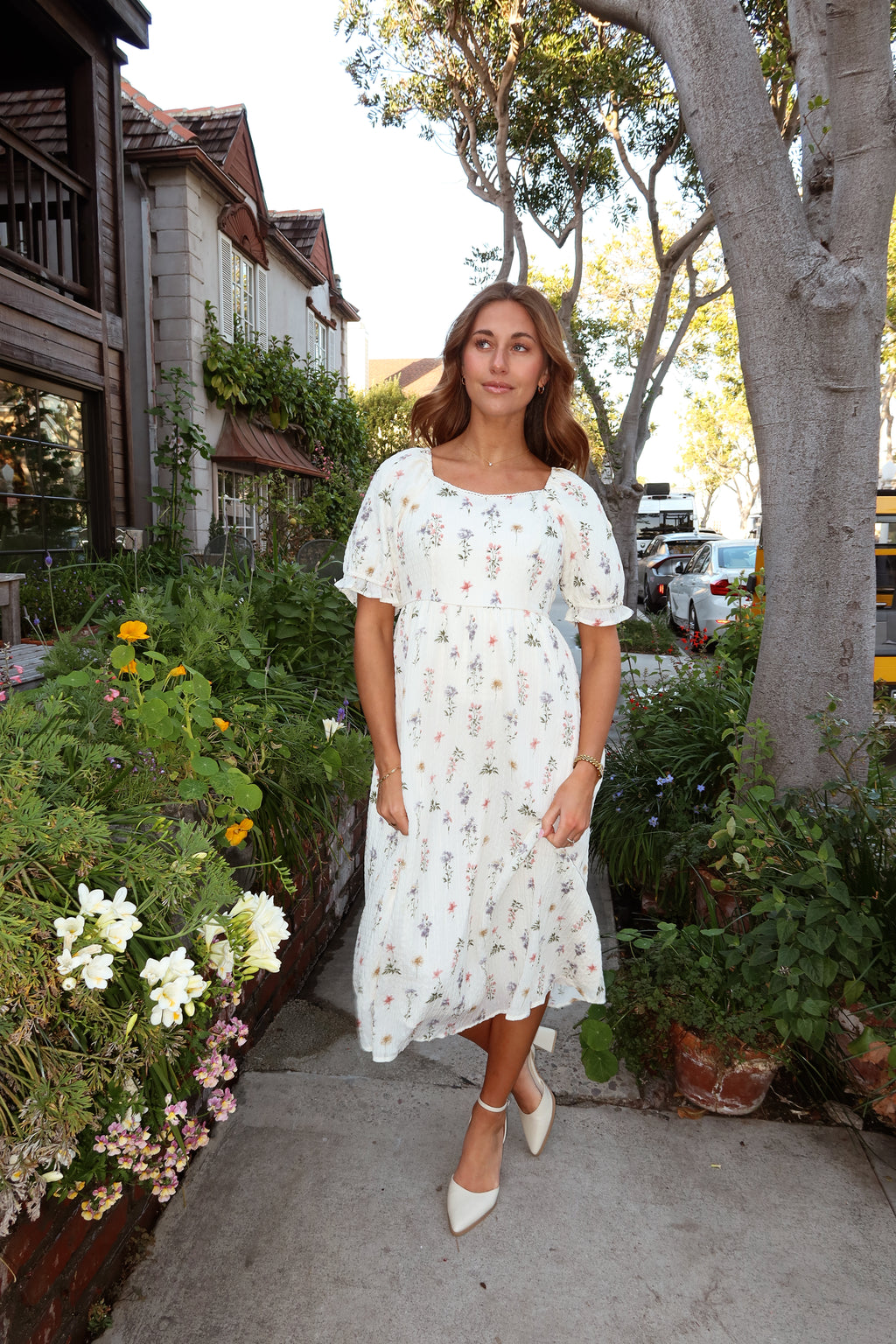 Fable Wildflower Crepe Midi