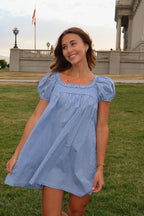 Teddy Gingham Ruffle Dress