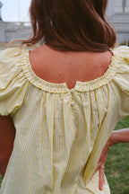 Teddy Gingham Ruffle Dress