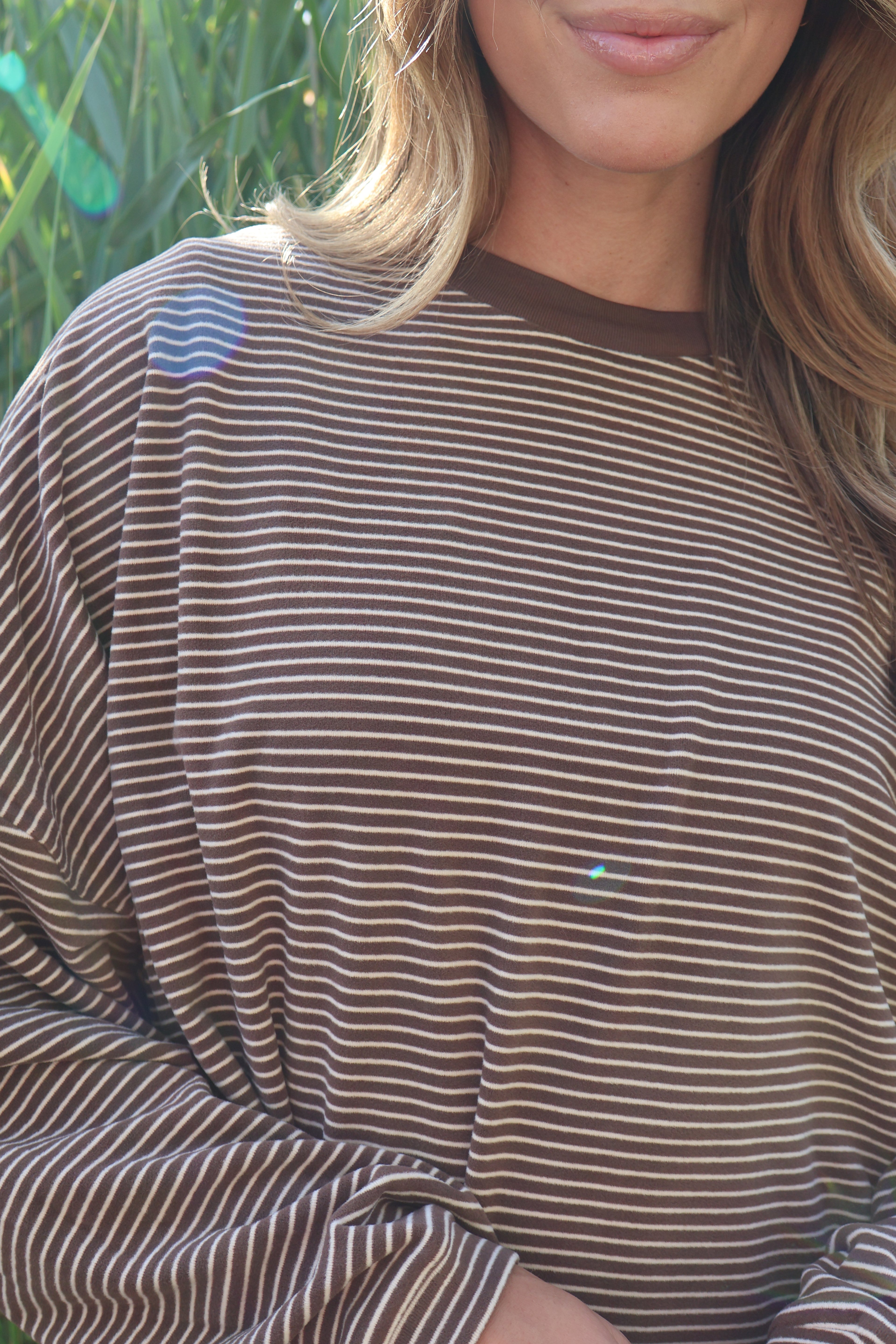 Porter Fleece Stripe Long Sleeve