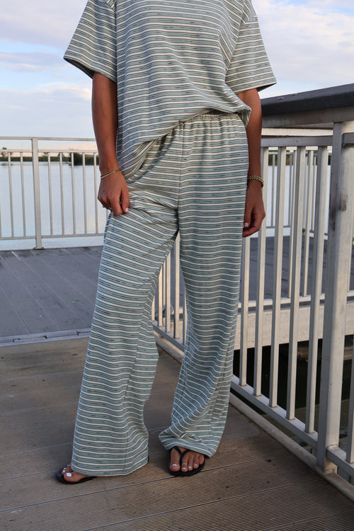 Cameron Fleece Stripe Pants