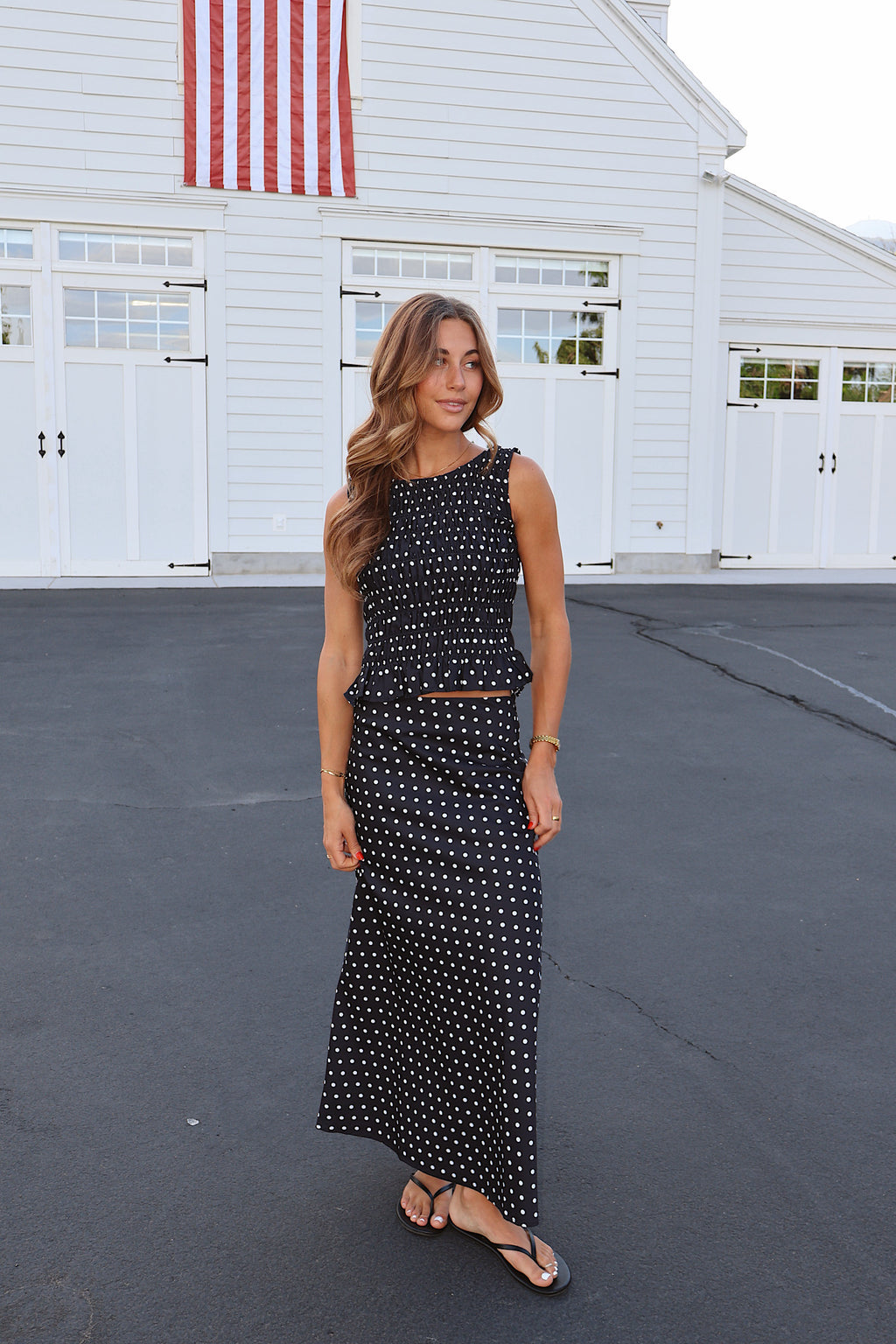 Dot Darling Smocked Tank